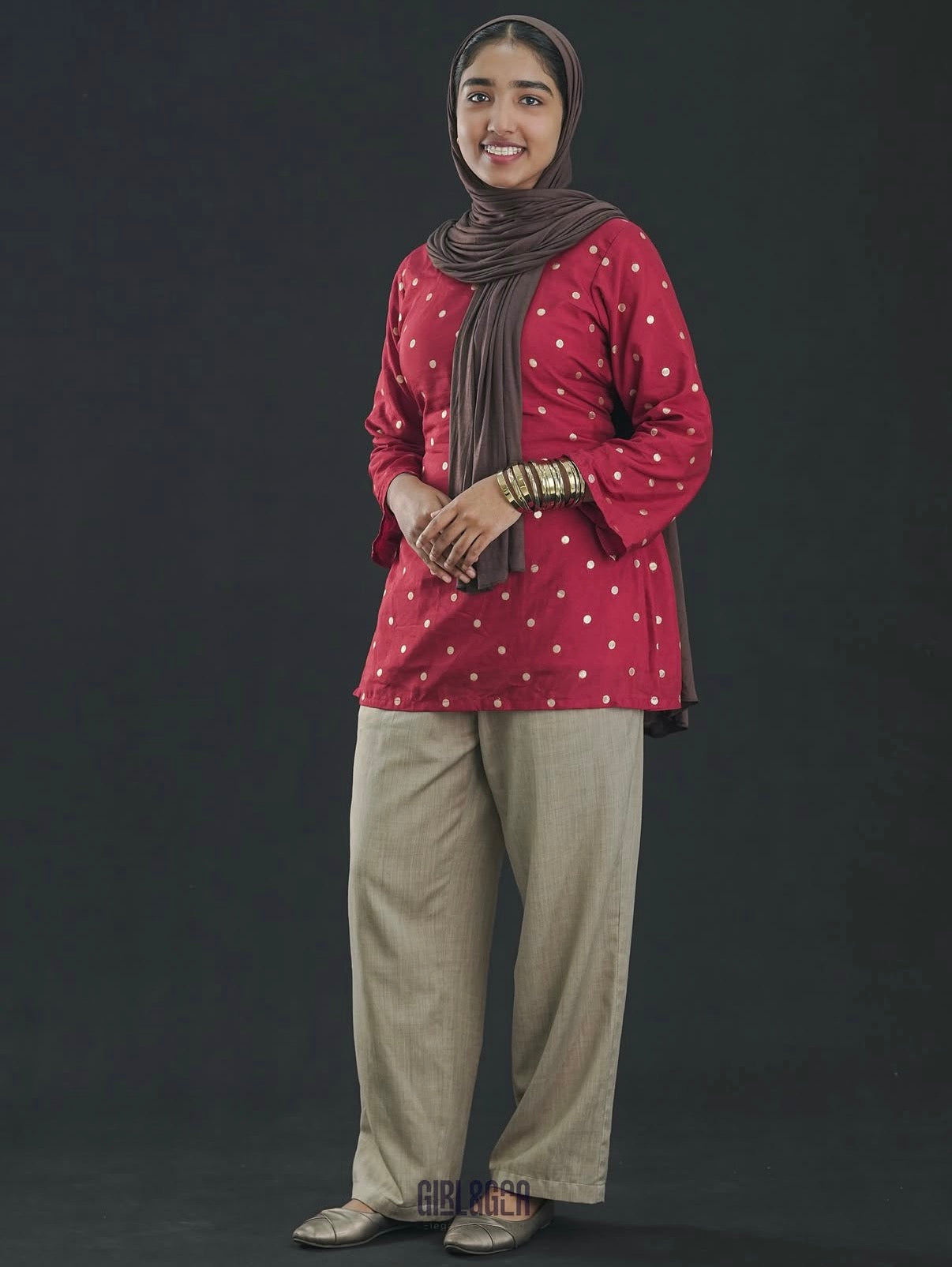 Red Sitara Kurti